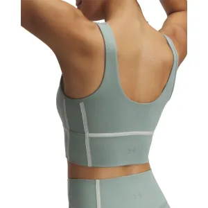 Under Armour MERIDIAN PIPED CROP TANK Dámske tréningové tielko, svetlo zelená, veľkosť M
