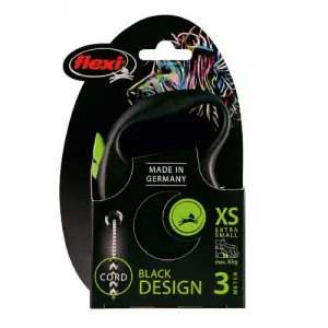 Vodítko Flexi Black Design lanko XS zelené 3m