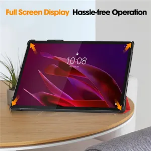 LEATHER Zaklápací kryt pre Lenovo Yoga Tab 11.1 červený