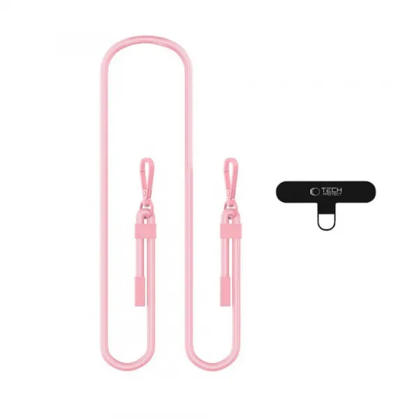 TECH-PROTECT C5SE Šnúrka na mobil pod zadný kryt BABY PINK