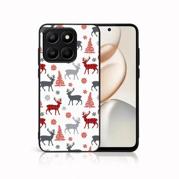 MY ART Kryt s vianočným dizajnom Honor 400 Smart 5G / Honor X7d DEER (068)