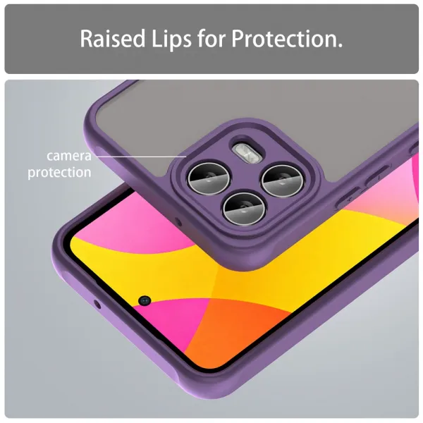 FROST Ochranný kryt pre T Phone 3 Pro čierny-fialový