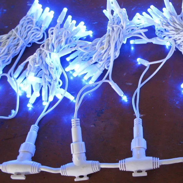 Vianočné vonkajšie svietielka, 1000LED, 54m, cencúle, FLASH, MODRÉ