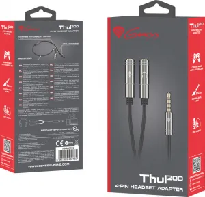 GENESIS THUL 200 - PRÉMIOVÝ 4-PIN ADAPTÉR SLUCHÁTEK PRO PS4/PC/Smartphony
