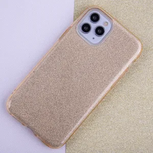OEM Trblietkavý 3v1 kryt pre Apple iPhone 17 Pro, Zlatý