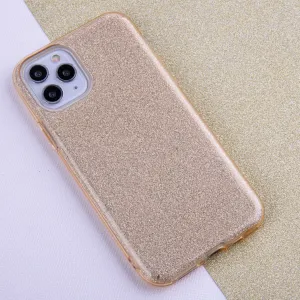OEM Trblietkavý 3v1 kryt pre Apple iPhone 17 Pro, Zlatý
