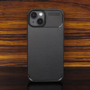 OEM Carbonový kryt pre Apple iPhone 17 Pro, Čierny