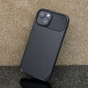 OEM Carbonový kryt pre Apple iPhone 17 Pro, Čierny
