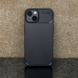 OEM Carbonový kryt pre Apple iPhone 17 Pro, Čierny