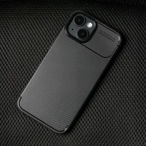 OEM Carbonový kryt pre Apple iPhone 17 Pro, Čierny