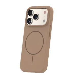 OEM Silikonový kryt s MagSafe pre Apple iPhone 17 Pro, Hnedý