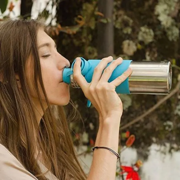 Pura Termo fľaša so športovým uzáverom 650ml Čierna