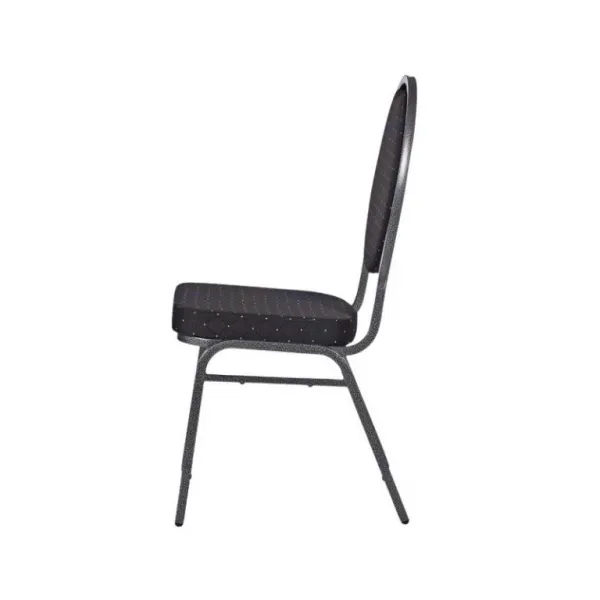 Chair HERMAN 1145 Kongresová stolička kovová - čierna