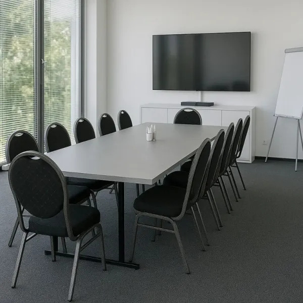 Chair HERMAN 1145 Kongresová stolička kovová - čierna