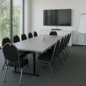 Chair HERMAN 1145 Kongresová stolička kovová - čierna