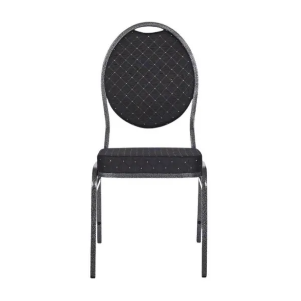 Chair HERMAN 1145 Kongresová stolička kovová - čierna