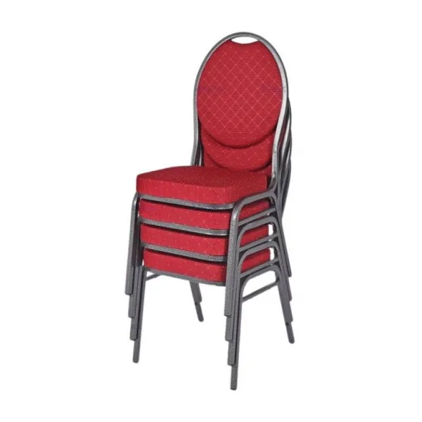 Chair HERMAN 2064 Kongresová stolička kovová - červená