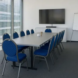 Chair HERMAN 1147 Kongresová stolička kovová - modrá