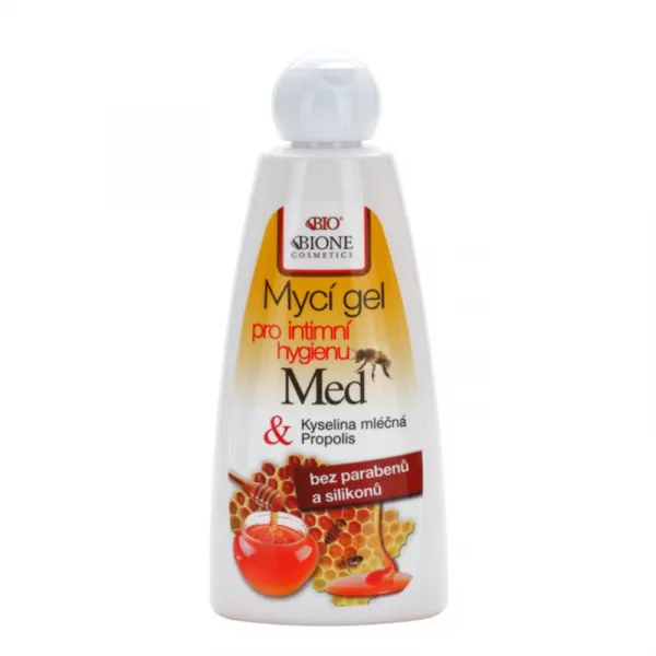 Bione Cosmetics Med + Q10 gél na intímnu hygienu s materskou kašičkou 260 ml