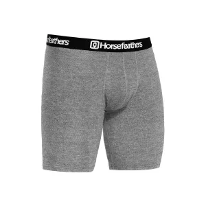 HORSEFEATHERS Boxerky Dynasty Long 3Pack - heather gray GRAY velikost S