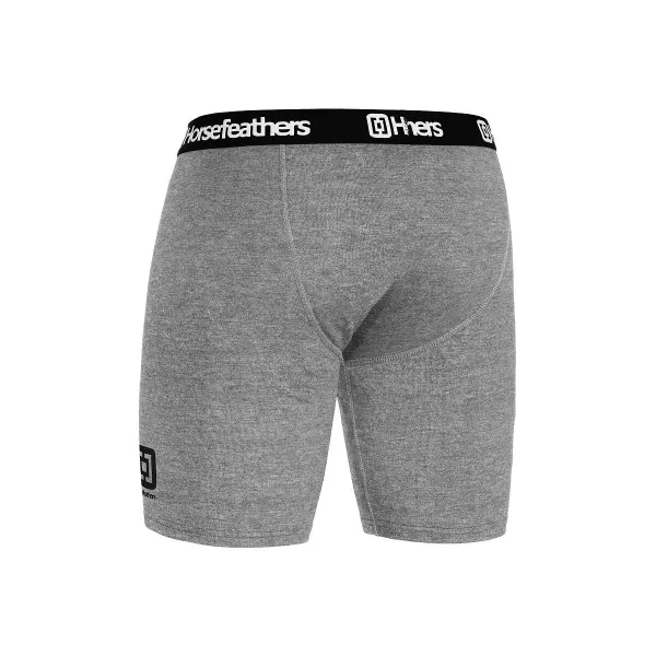 HORSEFEATHERS Boxerky Dynasty Long 3Pack - heather gray GRAY velikost S