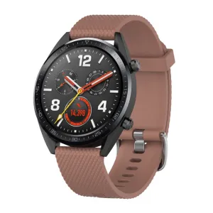BStrap Silicone Bredon remienok na Huawei Watch GT/GT2 46mm, brown (SHU001C09)