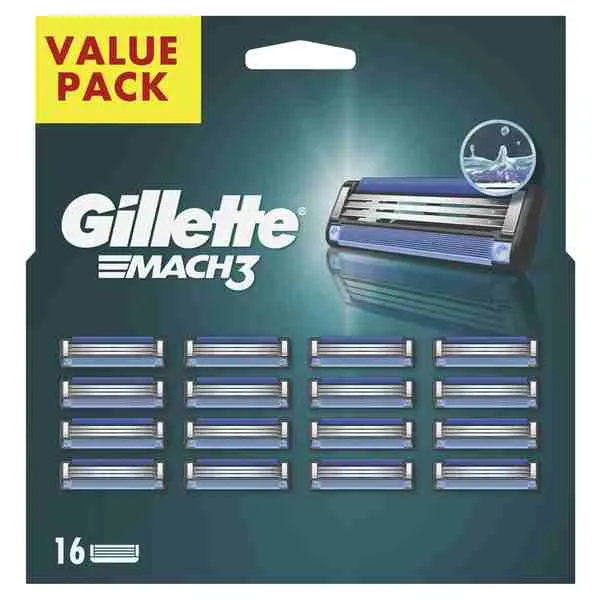 Gillette Mach3 náhradné žiletky 16 ks