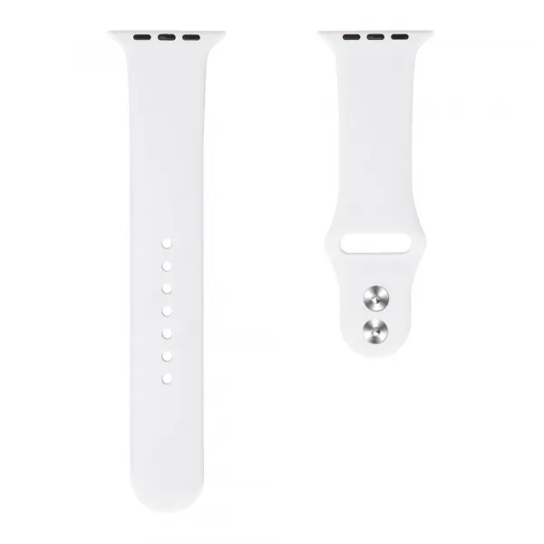 BStrap Soft Silicone remienok na Apple Watch 42/44/45mm, White (SAP008C20)