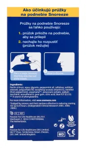 SNOREEZE PRÚŽKY NA PODNEBIE PROTI CHRÁPANIU