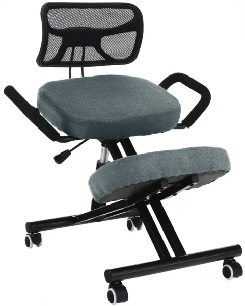 TEMPO KONDELA Ergonomická kľakačka RUFUS sivá/čierna