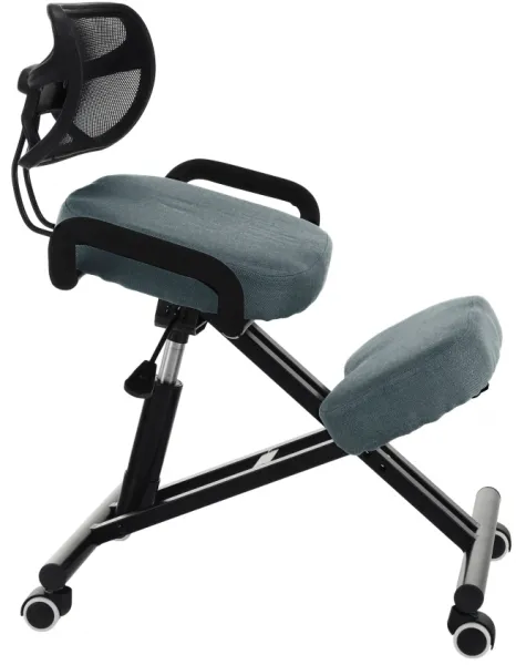 TEMPO KONDELA Ergonomická kľakačka RUFUS sivá/čierna