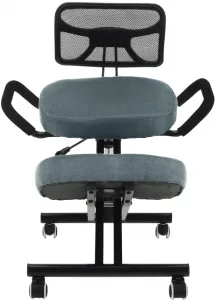 TEMPO KONDELA Ergonomická kľakačka RUFUS sivá/čierna