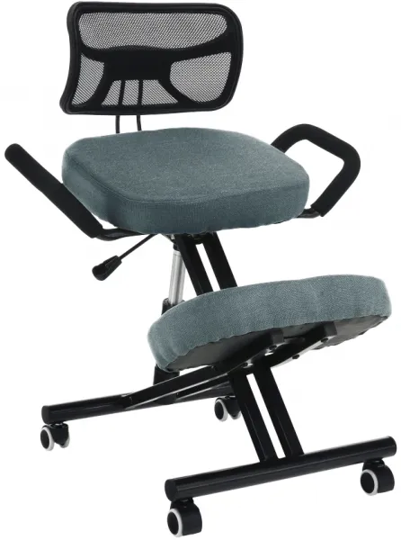 TEMPO KONDELA Ergonomická kľakačka RUFUS sivá/čierna