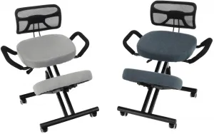 TEMPO KONDELA Ergonomická kľakačka RUFUS sivá/čierna