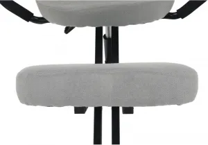 TEMPO KONDELA Ergonomická kľakačka RUFUS sivohneda Taupe/čierna