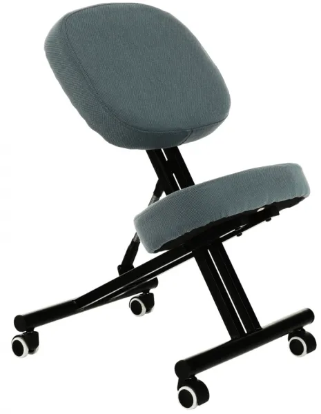 TEMPO KONDELA Ergonomická kľakačka KILIÁN svetlo sivá/ čierna