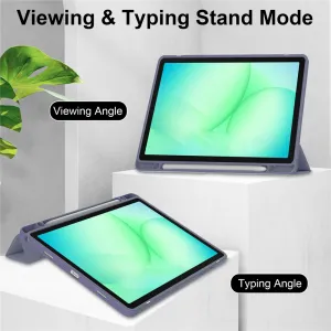 CRYSTAL Zaklápací obal pre Samsung Galaxy Tab A11+ fialový