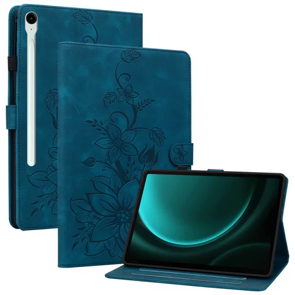 ART LILY Zaklápacie puzdro pre Samsung Galaxy Tab S9 FE / Tab S10 FE / Tab S10 Lite modré