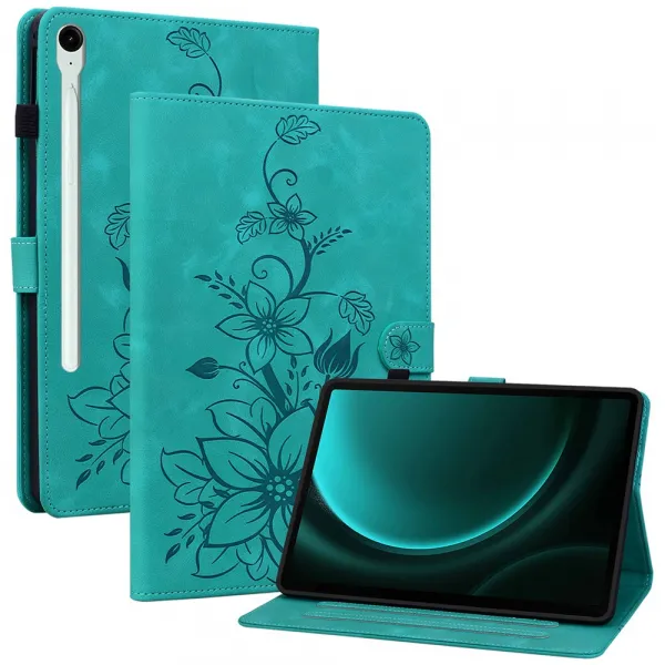 ART LILY Zaklápacie puzdro pre Samsung Galaxy Tab S9 FE / Tab S10 FE / Tab S10 Lite zelené