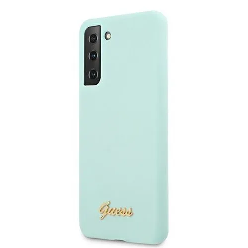 GUESS Silikónový obal Samsung Galaxy S21 Plus 5G mentolový