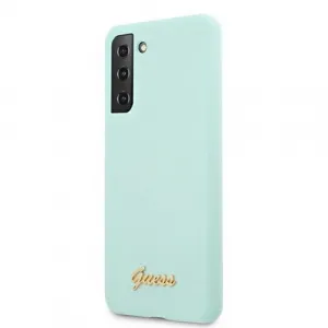 GUESS Silikónový obal Samsung Galaxy S21 Plus 5G mentolový