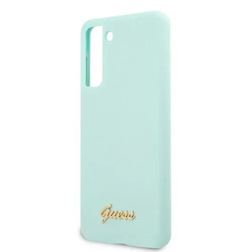 GUESS Silikónový obal Samsung Galaxy S21 Plus 5G mentolový