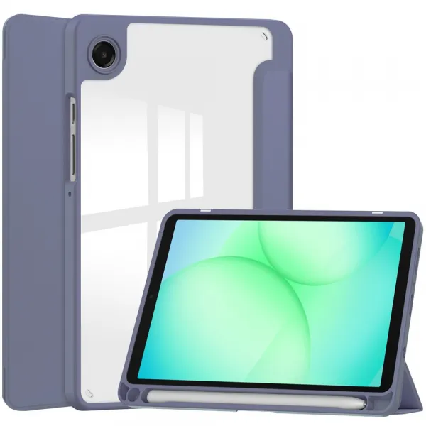 CRYSTAL Zaklápací obal pre Samsung Galaxy Tab A11 fialový