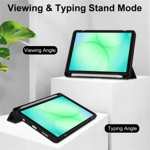 CRYSTAL Zaklápací obal pre Samsung Galaxy Tab A11 čierny