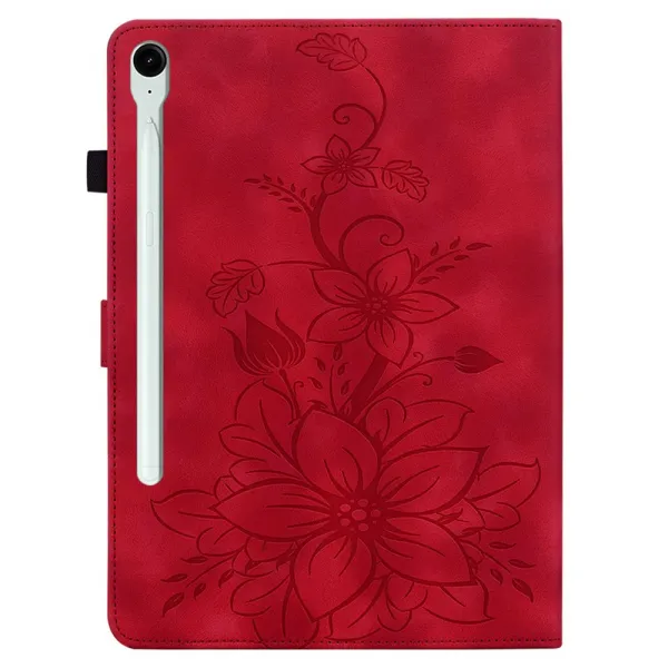 ART LILY Zaklápacie puzdro pre Samsung Galaxy Tab S9 FE / Tab S10 FE / Tab S10 Lite červené