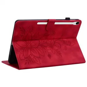 ART LILY Zaklápacie puzdro pre Samsung Galaxy Tab S9 FE / Tab S10 FE / Tab S10 Lite červené