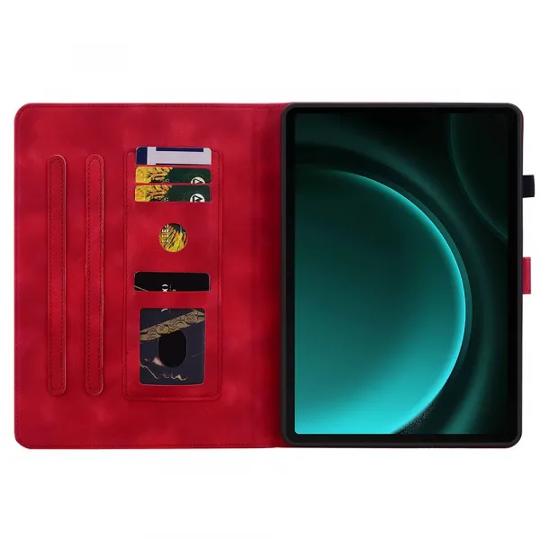 ART LILY Zaklápacie puzdro pre Samsung Galaxy Tab S9 FE / Tab S10 FE / Tab S10 Lite červené