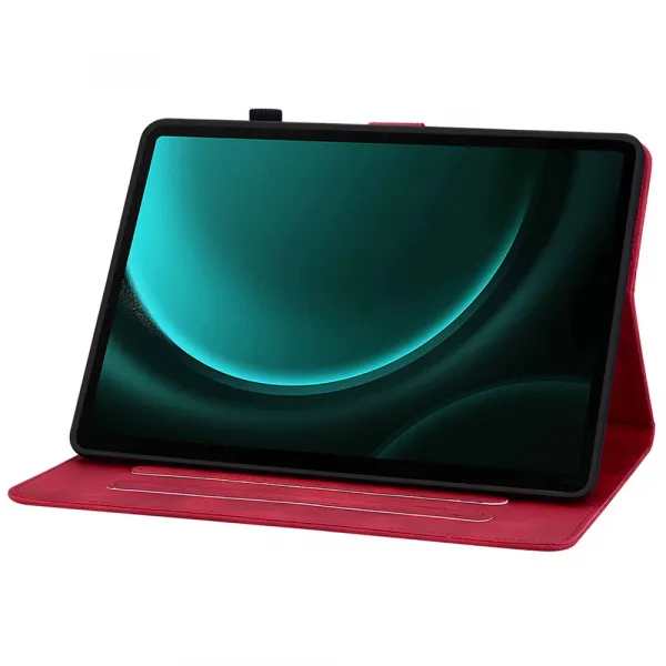 ART LILY Zaklápacie puzdro pre Samsung Galaxy Tab S9 FE / Tab S10 FE / Tab S10 Lite červené