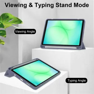 CRYSTAL Zaklápací obal pre Samsung Galaxy Tab A11 fialový