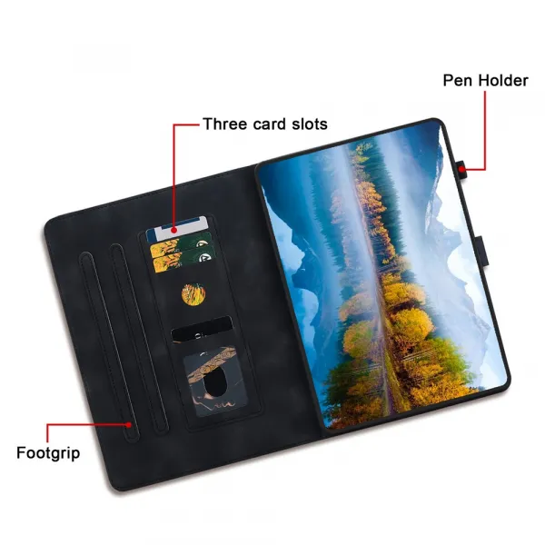 ART LILY Zaklápacie puzdro pre Samsung Galaxy Tab S9 FE / Tab S10 FE / Tab S10 Lite čierne